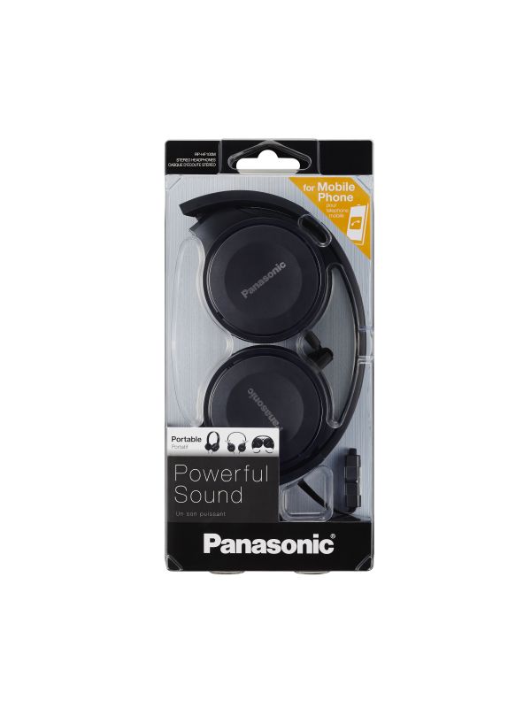 Навушники Panasonic RP-HF100GC-K On-ear Чорний