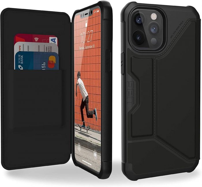 Чохол UAG для iPhone 12 Pro Max Metropolis (PU), SATN Black