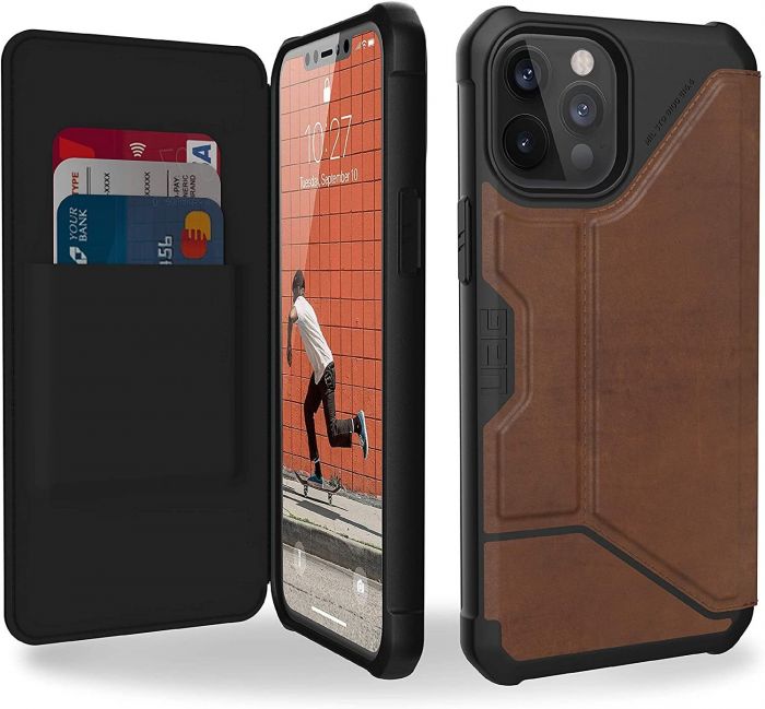 Чохол UAG для iPhone 12 Pro Max Metropolis, Leather Brown