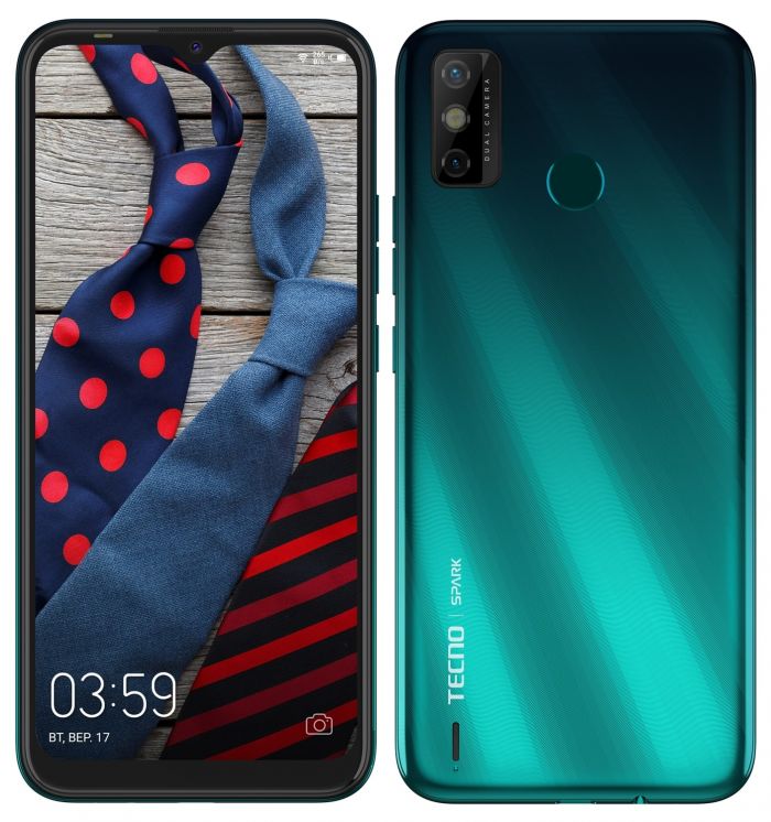 Смартфон TECNO Spark 6 Go 3/64Gb (KE5j) Dual SIM Ice Jadeite