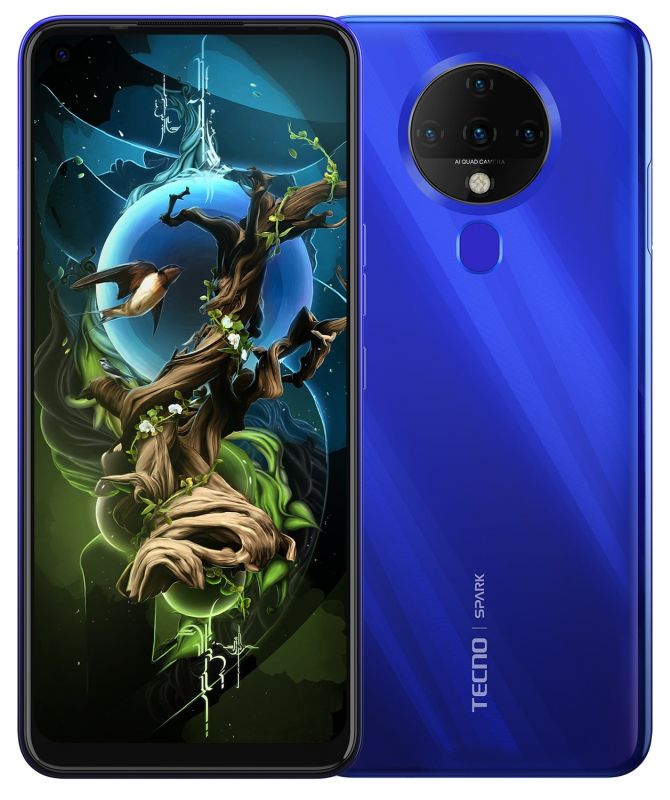 Смартфон TECNO Spark 6 (KE7) 4/64Gb Dual SIM Ocean Blue