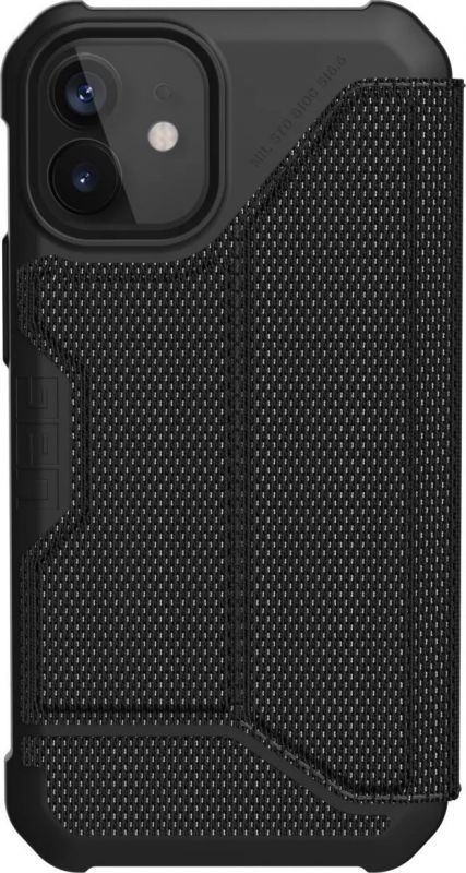 Чохол UAG для iPhone 12 Mini Metropolis, FIBR Black