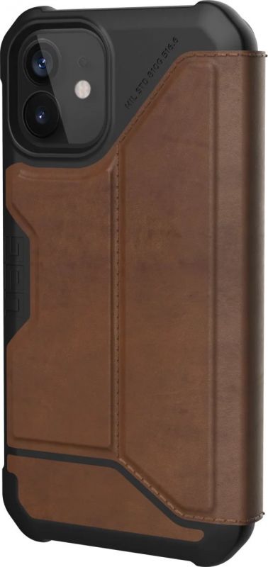 Чохол UAG для iPhone 12 Mini Metropolis, Leather Brown