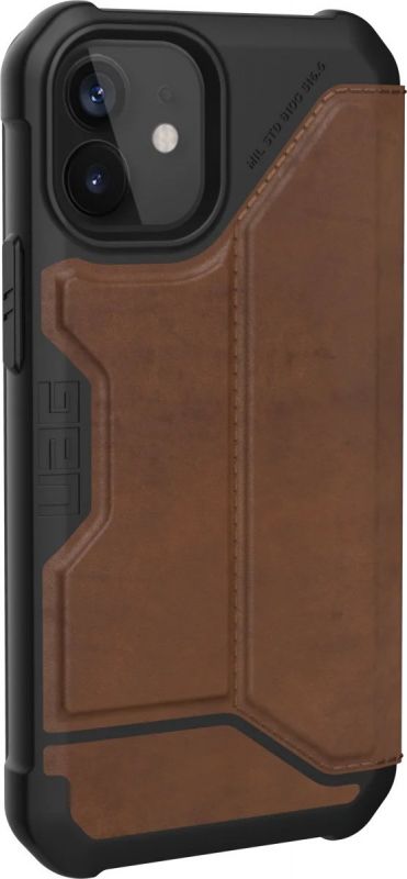 Чохол UAG для iPhone 12 Mini Metropolis, Leather Brown