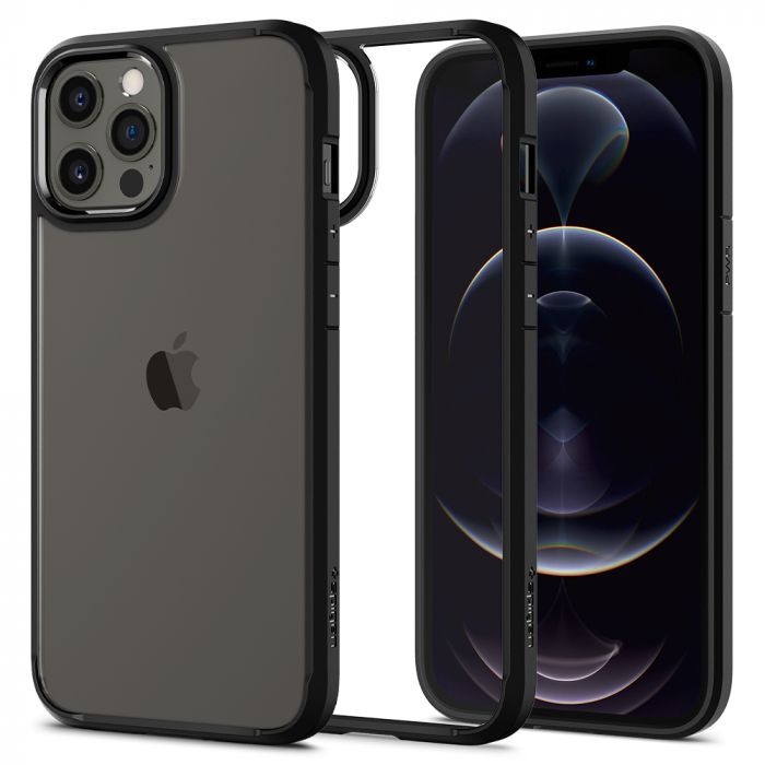 Чохол Spigen для iPhone 12 Pro Max Crystal Hybrid, Matte Black