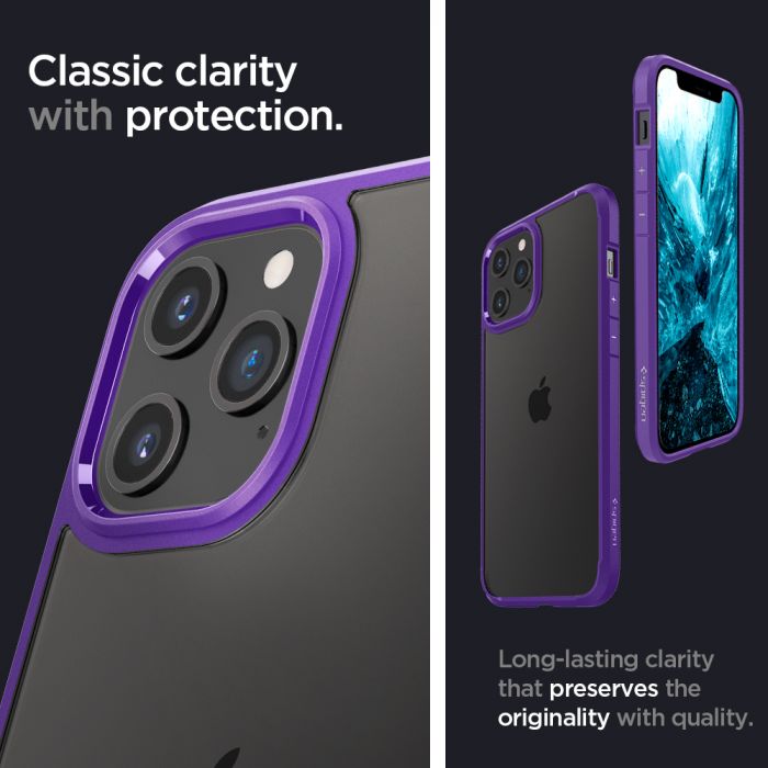 Чохол Spigen для iPhone 12 Pro Max Crystal Hybrid, Hydrangea Purple