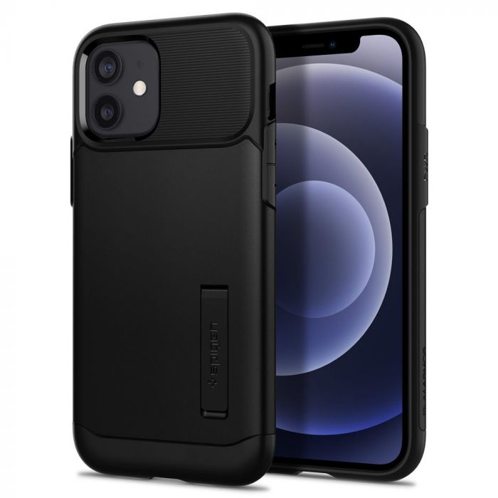 Чохол Spigen для iPhone 12 / 12 Pro Slim Armor, Black