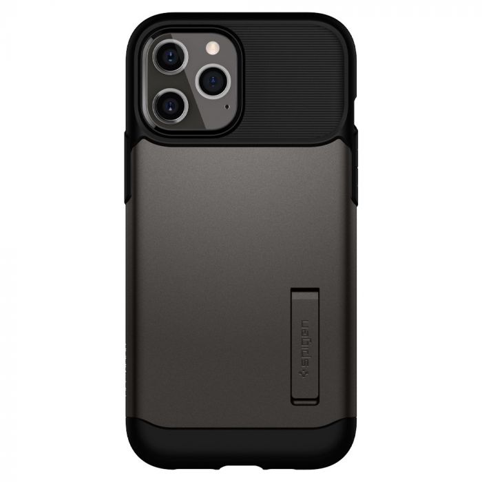 Чохол Spigen для iPhone 12 / 12 Pro Slim Armor, Gunmetal