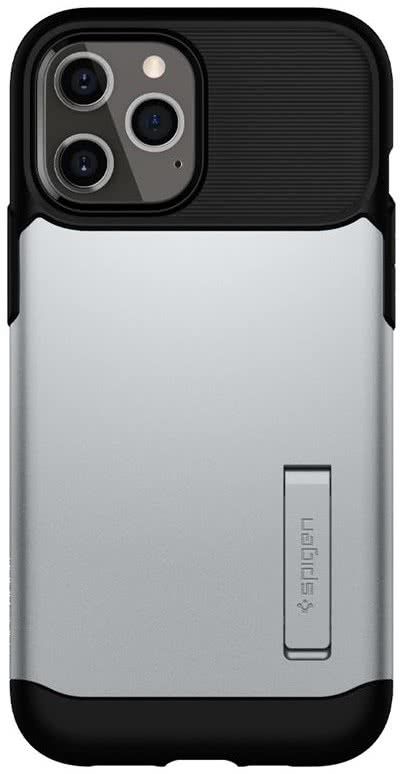 Чохол Spigen для iPhone 12 Pro Max Slim Armor, Satin Silver