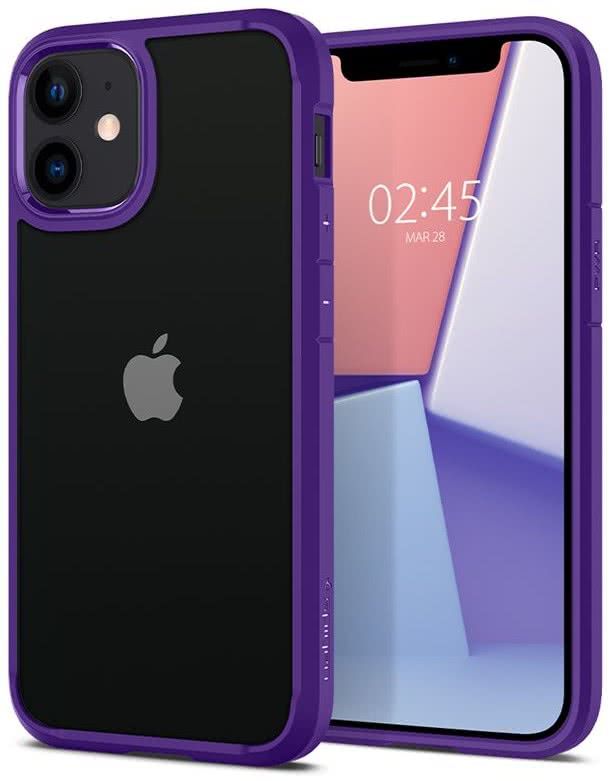 Чохол Spigen для iPhone 12 mini Crystal Hybrid, Hydrangea Purple