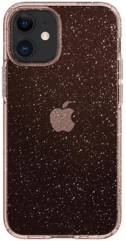 Чохол Spigen для iPhone 12 mini Liquid Crystal Glitter, Rose Quartz