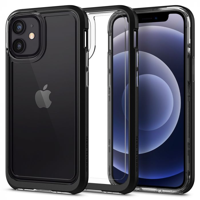 Чохол Spigen для iPhone 12 mini Neo Hybrid, Crystal Black