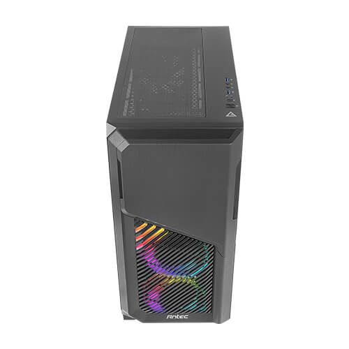 Корпус Antec DP502 FLUX Gaming, MidT,2xUSB3.0,2x120+3x120ARGBмм,скло(бічна панель)без БЖ,чорний