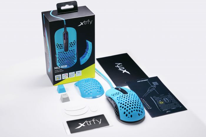 Миша Xtrfy M42 RGB USB Miami Blue