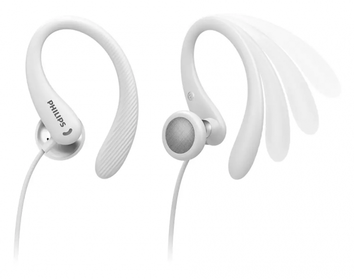 Навушники In-ear Philips TAA1105 IPX2, 3.5 mini-jack, Mic, Білий