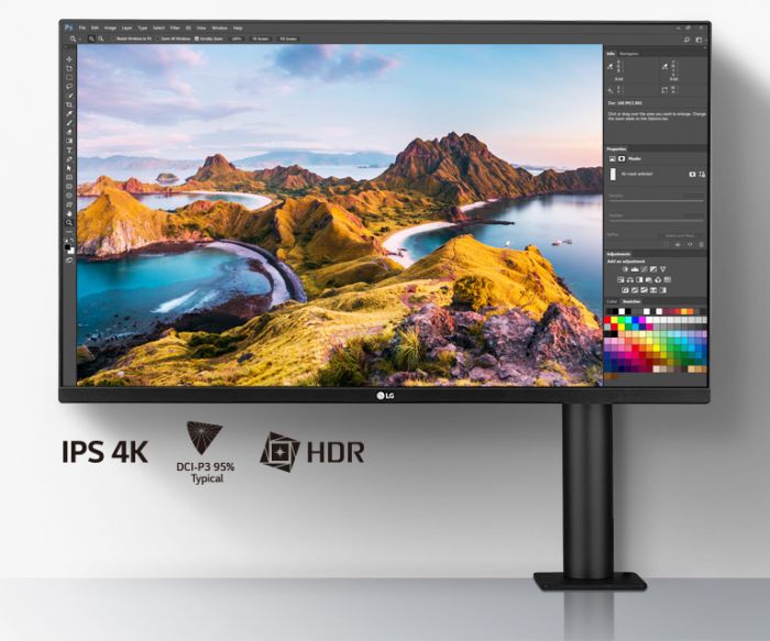 Монітор LCD 31.5" LG 32UN880-B 2xHDMI, DP, USB-C, MM, IPS, Pivot, 3840x2160, 95%DCI-P3, HDR10