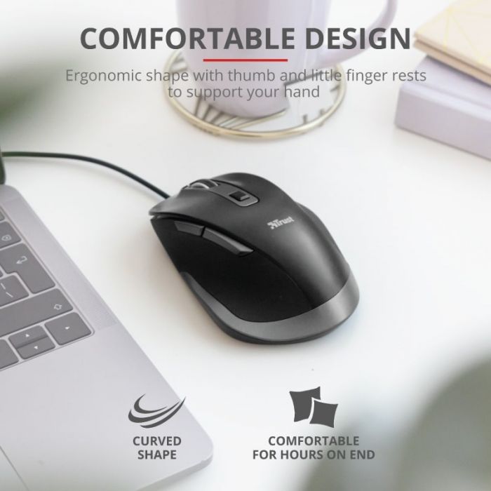 Миша Trust Fyda Comfort USB Black