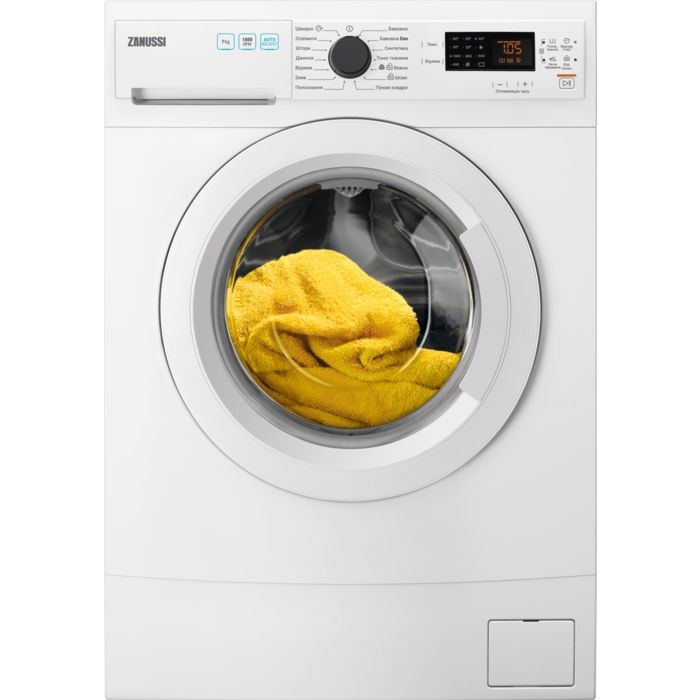 Пральна машина з фронт. завант. Zanussi ZWS417WU, 7кг, 1000, A+++, глибина 48см, Дисплей, Білий