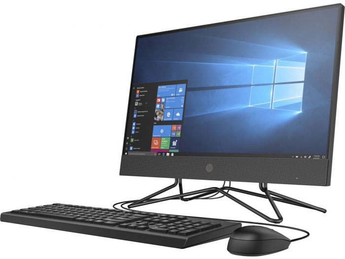 Персональний комп'ютер-моноблок HP 200 G4 21.5FHD/Intel i5-10210U/8/256F/ODD/int/kbm/W10P/Black