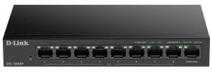 Комутатор D-Link DES-1009MP 8xFE PoE, 1xGE, 117Вт