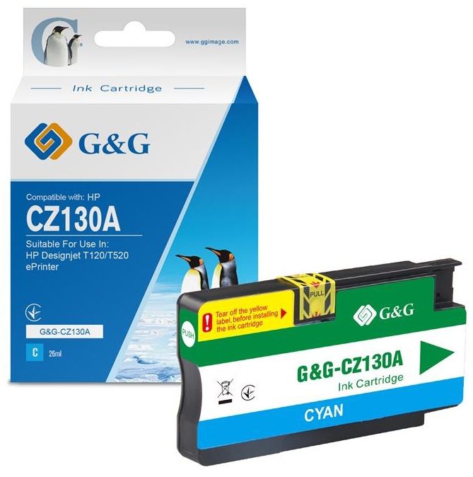 Картридж G&G до HP Designjet T120/T520 ePrinter Cyan