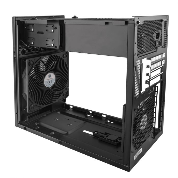 Корпус SilverStone STORAGE S330B,Micro ATX,USB 3.0x2,1x180мм,без БЖ,чорний