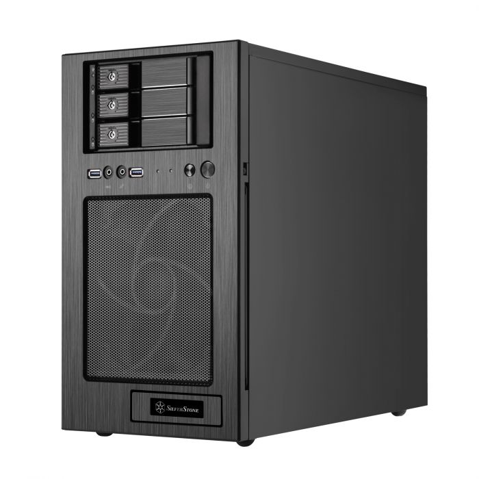 Корпус SilverStone STORAGE S330B,Micro ATX,USB 3.0x2,1x180мм,без БЖ,чорний