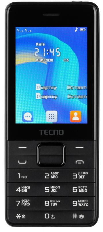 Мобільний телефон TECNO T454 2SIM Black