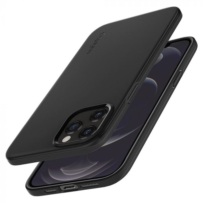 Чохол Spigen для iPhone 12 Pro Max Thin Fit, Black