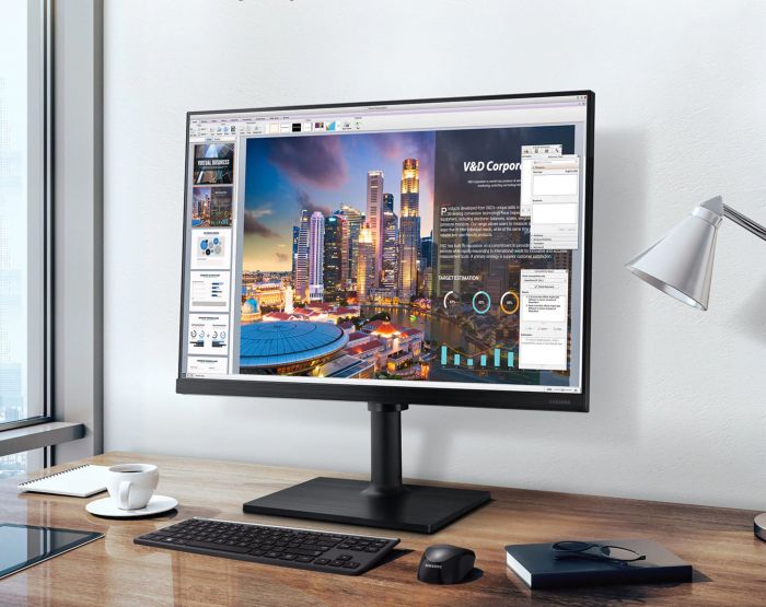 Монітор LCD 27" Samsung F27T450F HDMI, DP, USB, Audio, IPS, 75Hz, Pivot