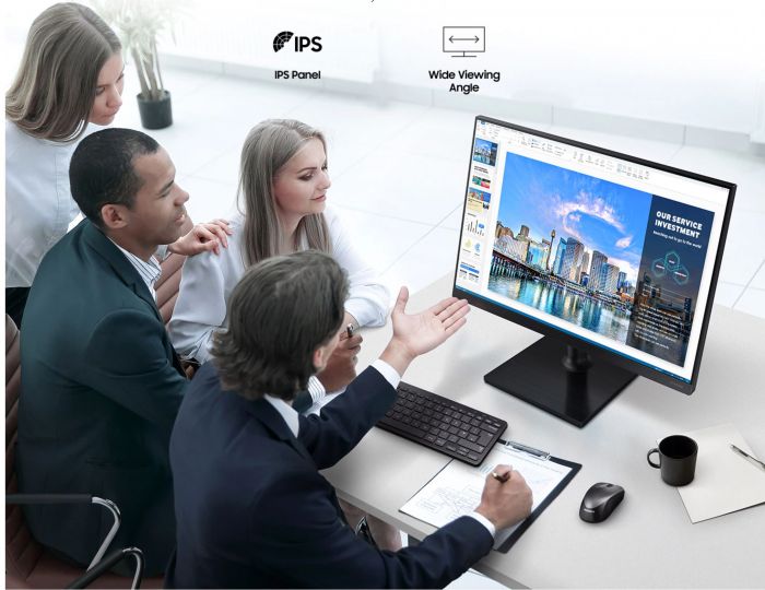 Монітор LCD 27" Samsung F27T450F HDMI, DP, USB, Audio, IPS, 75Hz, Pivot