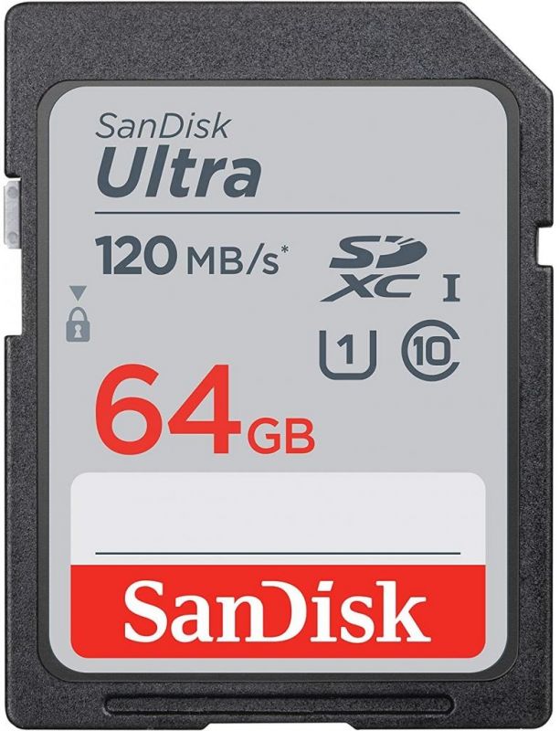 Карта пам'яті SanDisk SD   64GB C10 UHS-I R120MB/s Ultra