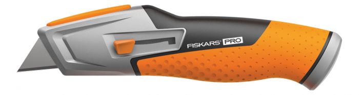 Fiskars Ніж будівельний CarbonMax, трапецівидне висувне лезо, 259мм, 200г