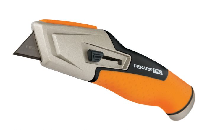 Fiskars Ніж будівельний CarbonMax, трапецівидне висувне лезо, 259мм, 200г