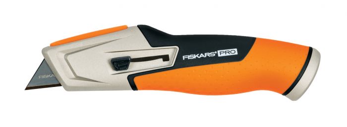 Fiskars Ніж будівельний CarbonMax, трапецівидне висувне лезо, 259мм, 200г