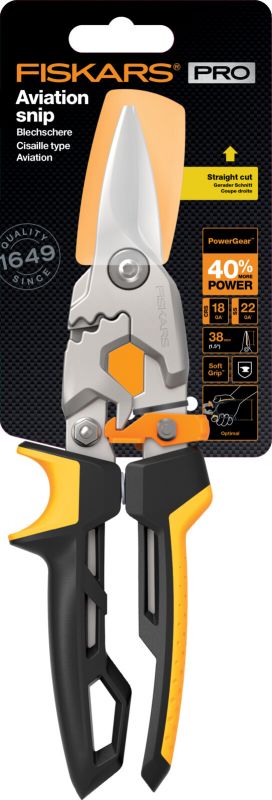 Fiskars Ножиці для металу прямі PowerGear