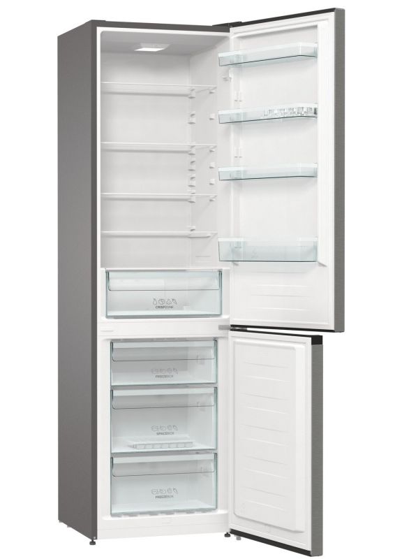Холодильник з нижн. мороз. камерою Gorenje RK6201ES4, 200х60х60см, 2 двері, 239( 110)л, А+, ST, FrostLess , Зона св-ті, Нерж