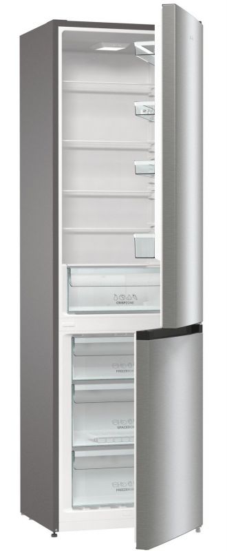 Холодильник з нижн. мороз. камерою Gorenje RK6201ES4, 200х60х60см, 2 двері, 239( 110)л, А+, ST, FrostLess , Зона св-ті, Нерж