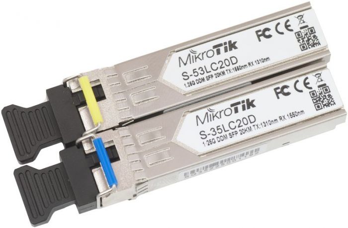 Комплект SFP-Трансіверiв MikroTik S-3553LC20D (S-35LC20D 1шт, S-53LC20D 1шт)