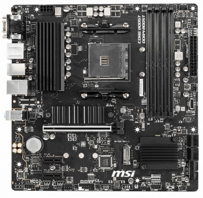 Материнcька плата MSI B550M_PRO-VDH sAM4 B550 4xDDR4 HDMI-DP-VGA mATX