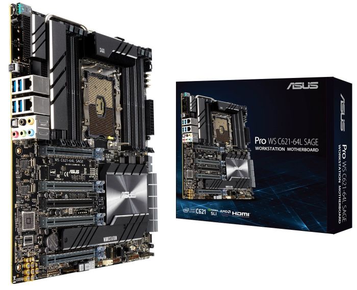 Материнська плата серверна ASUS PRO_WS_C621-64L_SAGE s3647 C621 12xDDR4, 2 x Intel® I210AT EEB