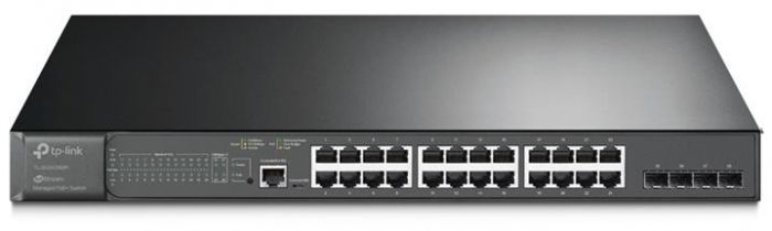 Комутатор TP-LINK TL-SG3428MP 24xGE/PoE+384W 4xGE SFP L2  JetStream 19" 1U