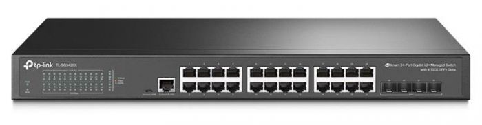 Комутатор TP-LINK TL-SG3428X 24xGE 4x10GE/SFP+ L2 JetStream 19" 1U