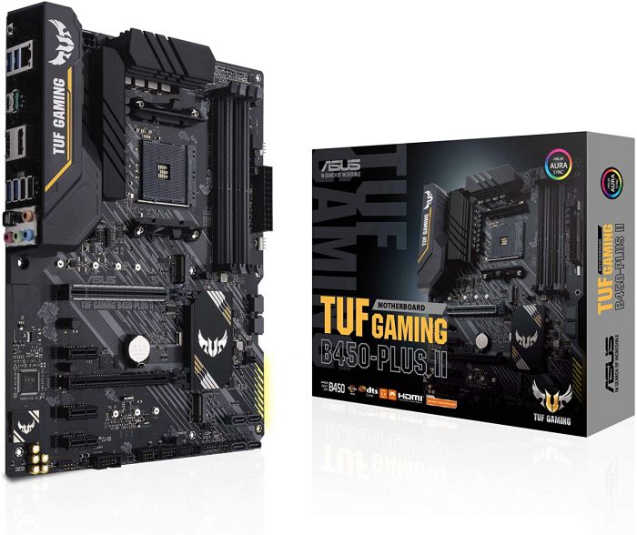 Материнcька плата ASUS TUF GAMING B450-PLUS II sAM4 B450 4xDDR4 HDMI-DP ATX