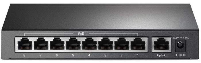 Комутатор TP-LINK TL-SF1009P 9x1FE/8xPoE 65W некерований 250 м