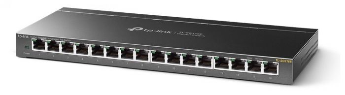 Комутатор TP-LINK TL-SG116E 16xGE EasySmart Метал. корпус