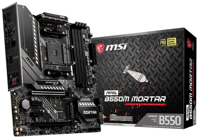 Материнcька плата MSI MAG B550M MORTAR sAM4 B550 4xDDR4 HDMI-DP mATX