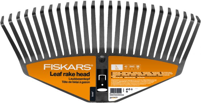 Fiskars Граблі-насадка Solid M для листя, 21.5 см, 175г (для живця 1014913)