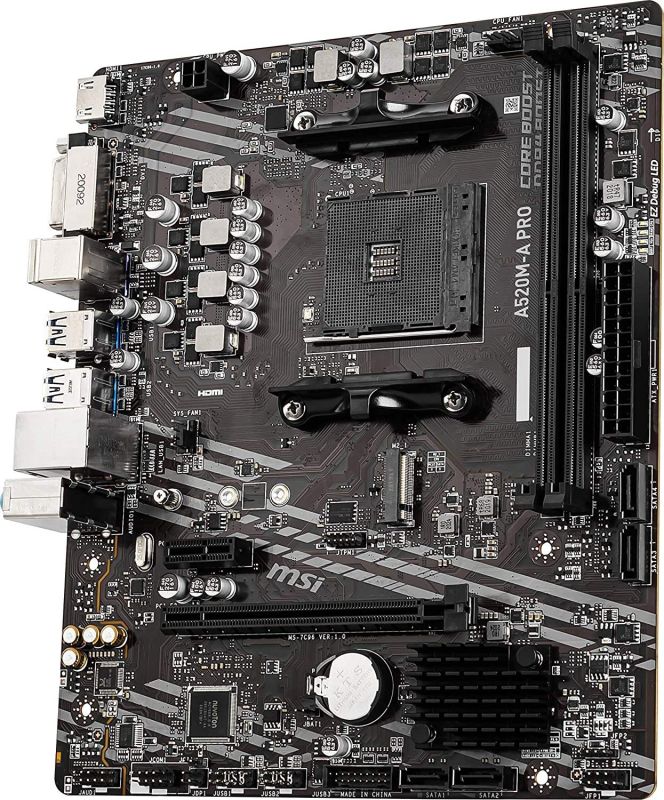 Материнcька плата MSI A520M-A PRO sAM4 A520 2xDDR4 HDMI-DVI mATX