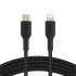 Кабель Belkin USB-С - Lightning, BRAIDED, 1m, black